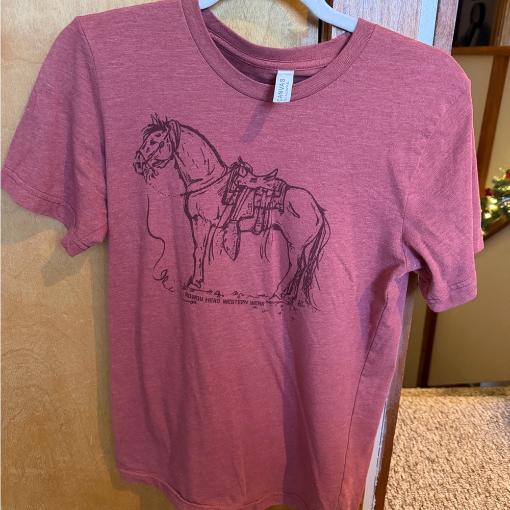 Western graphic T-shirt with horse